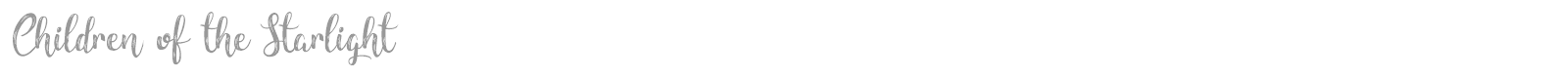 Children Of The Starlight font preview